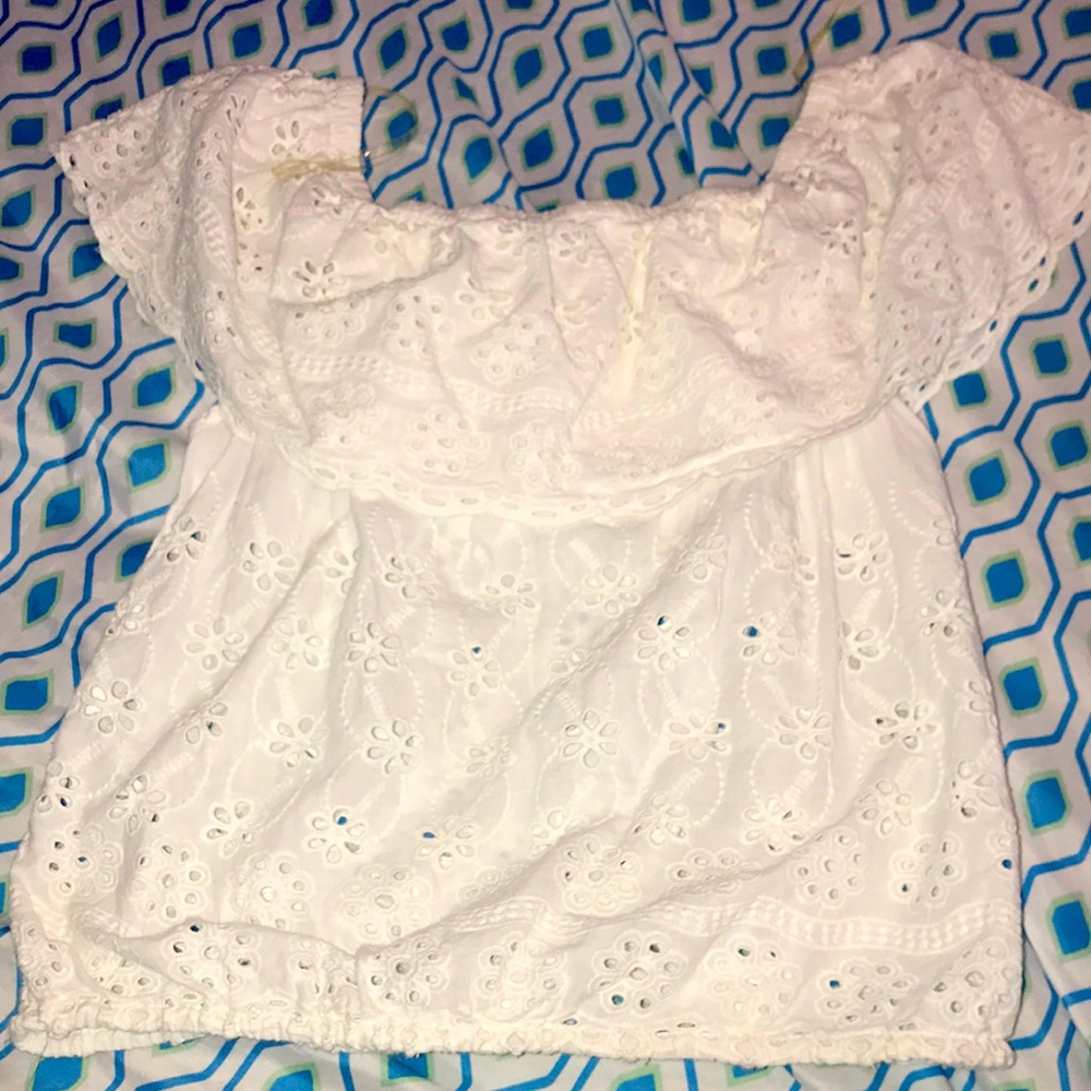 Cute summer off the shoulder tee